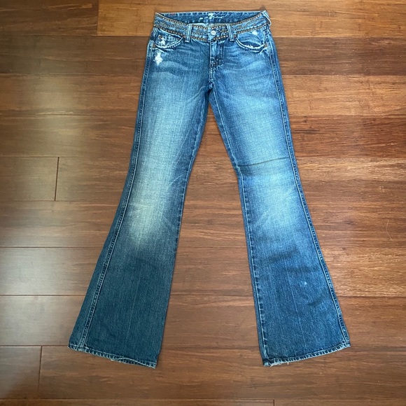 Vintage 7 FOR ALL MANKIND Studded Jeans - Picture 5 of 8